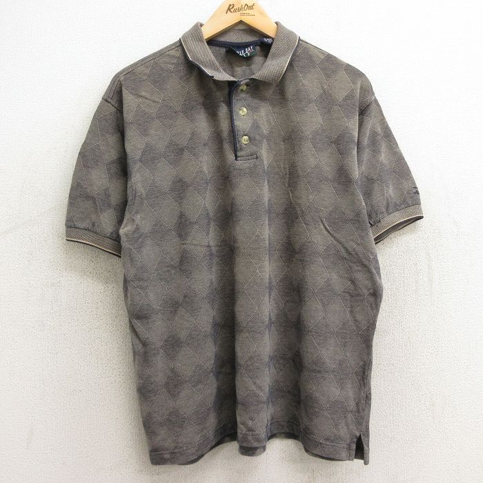 00s 半袖ポロシャツ ゴルフ カーキ XL | 古着