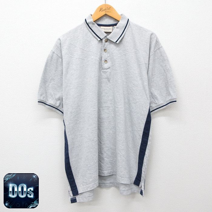 グレー霜降り 半袖ポロシャツ 00s XL | 古着