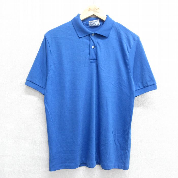 ヘインズ 90s 半袖ポロシャツ ブルー M | 古着