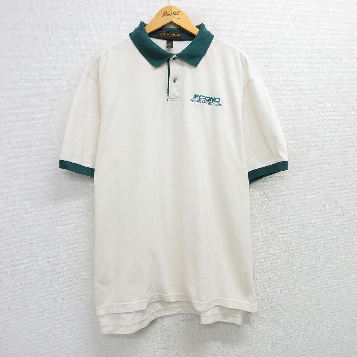 【50%OFF】00s 半袖ポロシャツ ECONO ベージュ XL | 古着