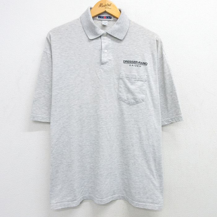 ジャージーズ 00s 半袖ポロシャツ KAIZEN グレー XL | 古着