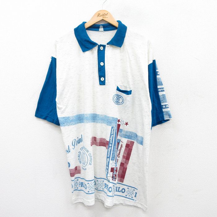 半袖ポロシャツ ホワイト XL | 古着