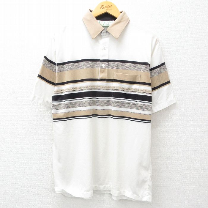 80s 半袖ポロシャツ ホワイト XL | 古着
