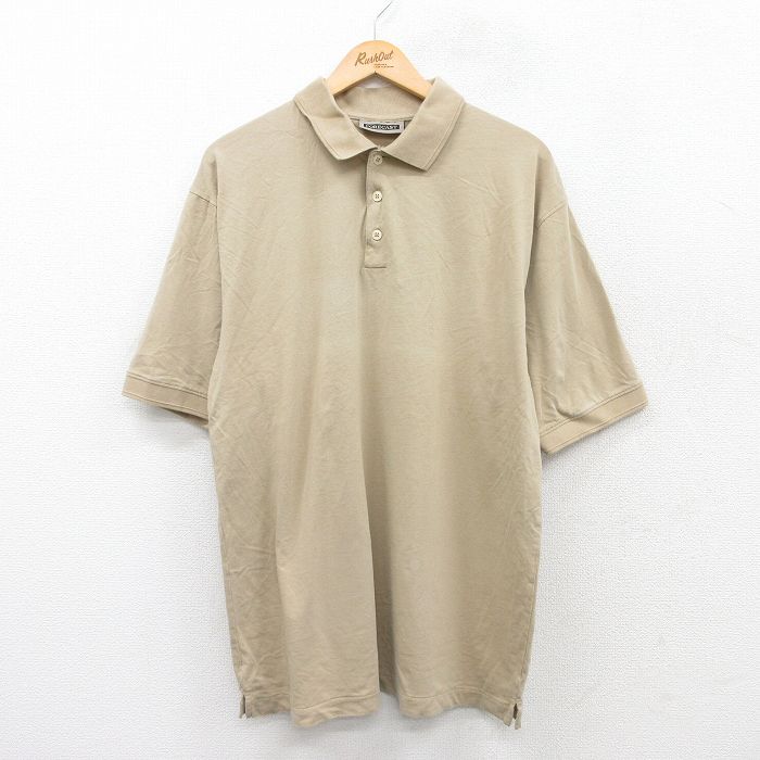 半袖ポロシャツ ベージュ XL | 古着