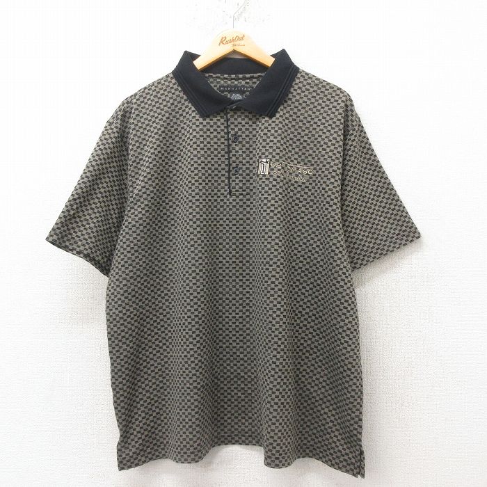 DE 半袖ポロシャツ ベージュ XL | 古着