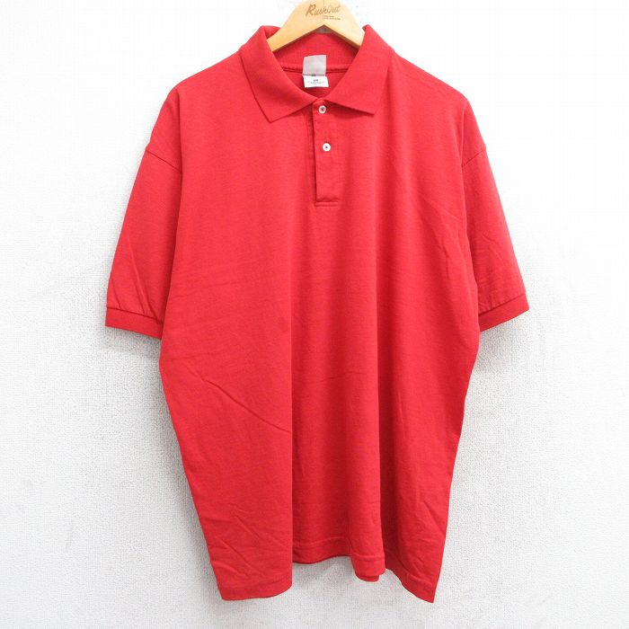 フルーツオブザルーム 00s 半袖ポロシャツ レッド XL | 古着