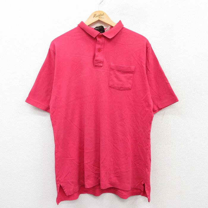 シアーズ 90s 半袖ポロシャツ ピンク XL | 古着