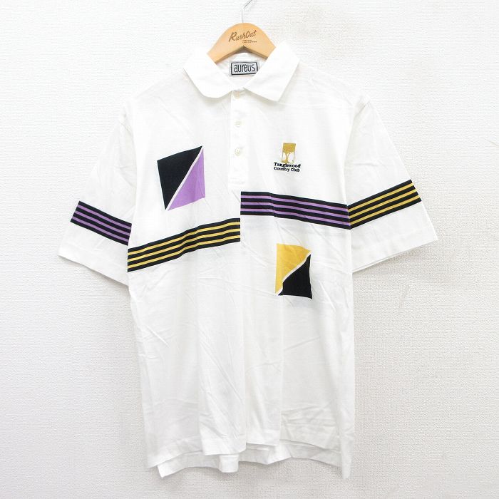 タングルウッド 90s 半袖ポロシャツ ホワイト L | 古着