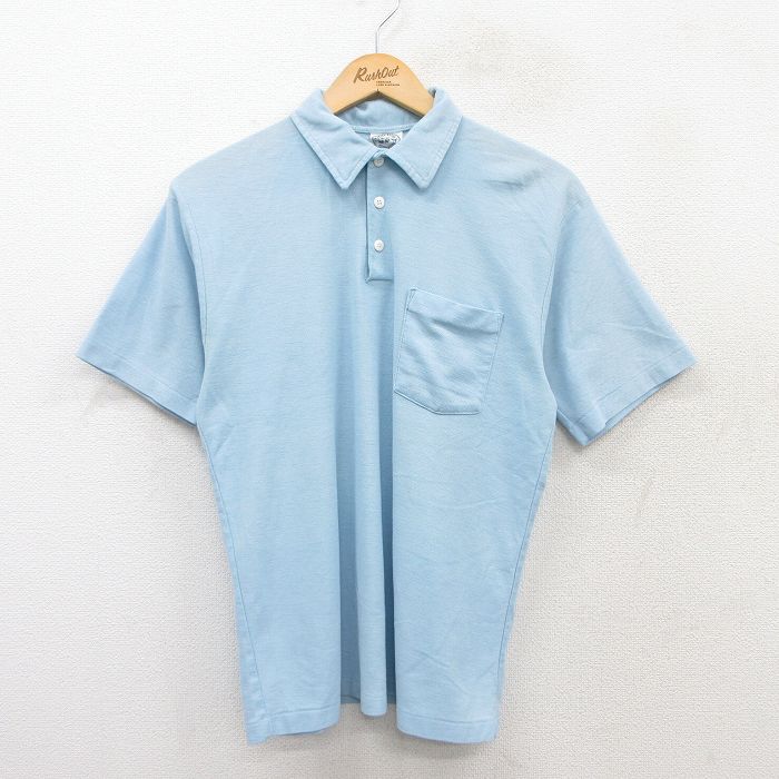 パロ 90s 半袖ポロシャツ ライトブルー M | 古着