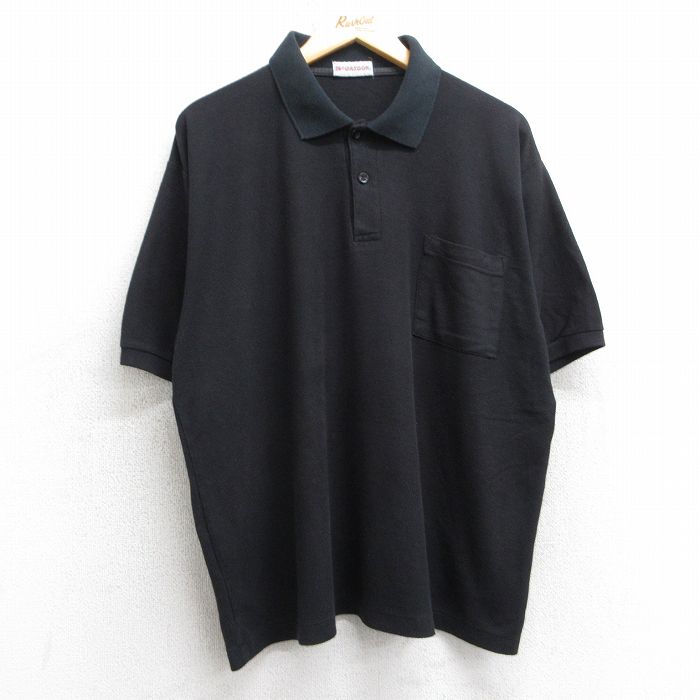 XL★古着 マックレガー 半袖 ポロ シャツ メンズ 90年代 90s 大きいサイズ 黒 ブラック 25jul09 中古 トップス