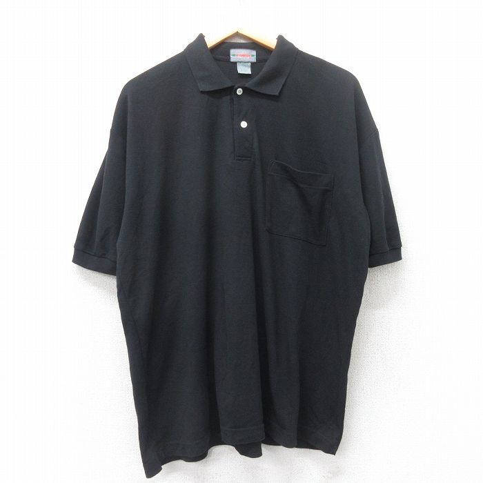 XL★古着 マックレガー 半袖 ポロ シャツ メンズ 90年代 90s 大きいサイズ 黒 ブラック 25jul11 中古 トップス