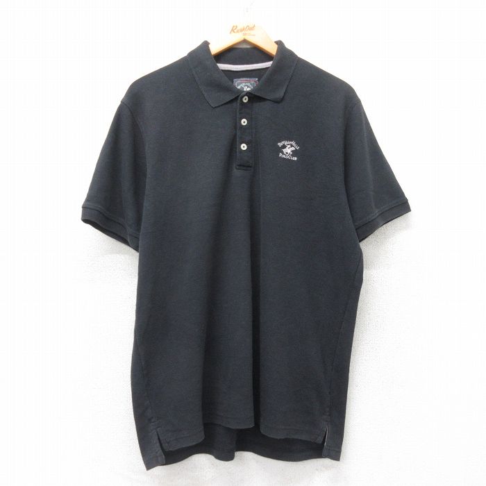 ビバリーヒルズ ポロクラブ 半袖ポロシャツ ブラック XL | 古着