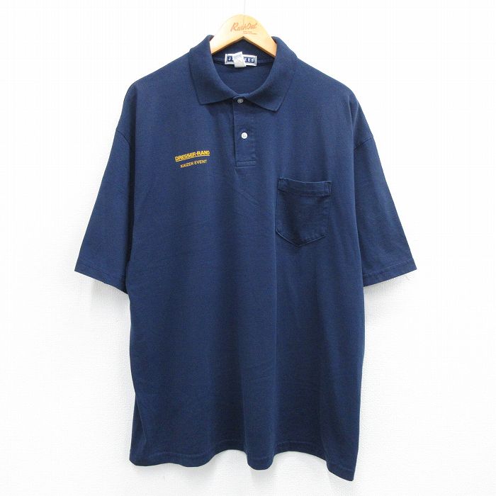 ジャージーズ 00s 半袖ポロシャツ ドレッサーランド ネイビー XL | 古着