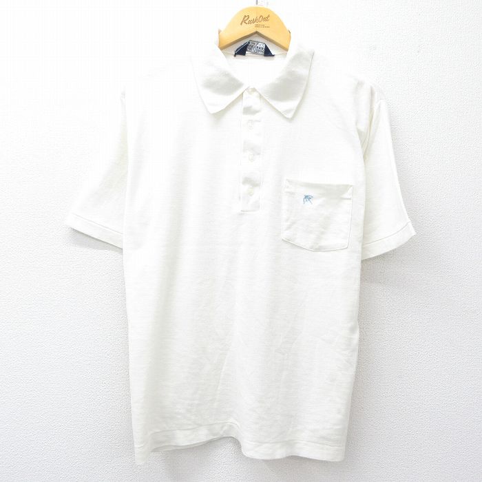 XL★古着 アーノルドパーマー 半袖 ポロ シャツ メンズ 80年代 80s USA製 白 ホワイト 25jul30 中古 トップス