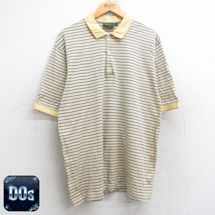 00s 半袖ポロシャツ イエロー XL | 古着