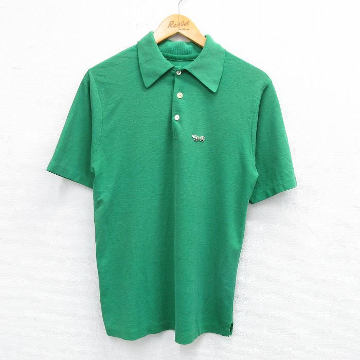 【50%OFF】ザフォックスコレクション 80s 半袖ポロシャツ ワンポイントロゴ グリーン M | 古着