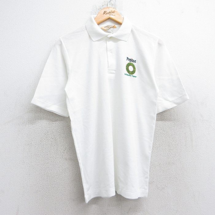 【50%OFF】Pepitos 80s 半袖ポロシャツ 鹿の子 ホワイト M | 古着