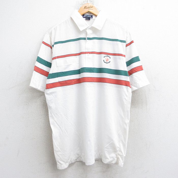 【50%OFF】00s 半袖ポロシャツ WILLBROCK PLANTATION ホワイト XL | 古着