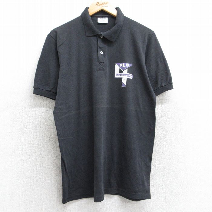 【50%OFF】80s 半袖ポロシャツ ブラック L | 古着