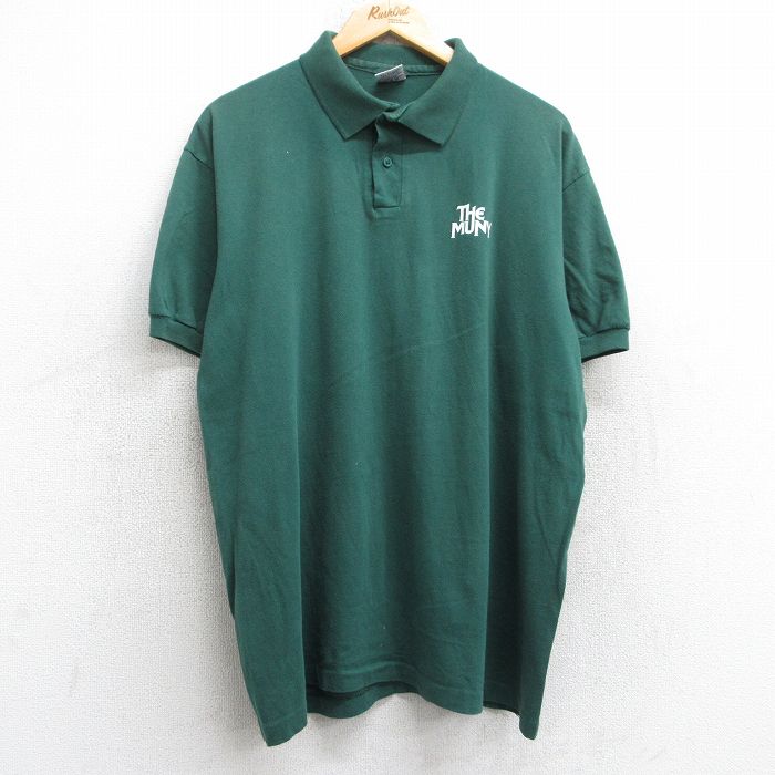 【50%OFF】90s 半袖ポロシャツ THE MUNY グリーン XL | 古着