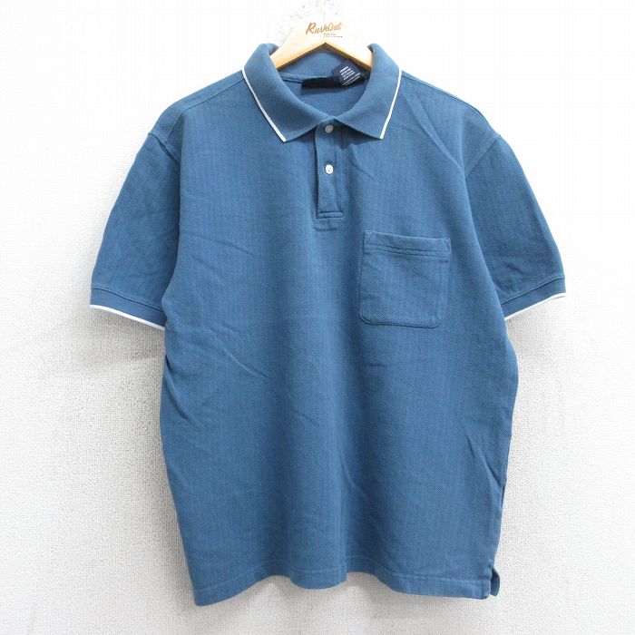 【50%OFF】ピューリタン 00s 半袖ポロシャツ ネイビー L | 古着