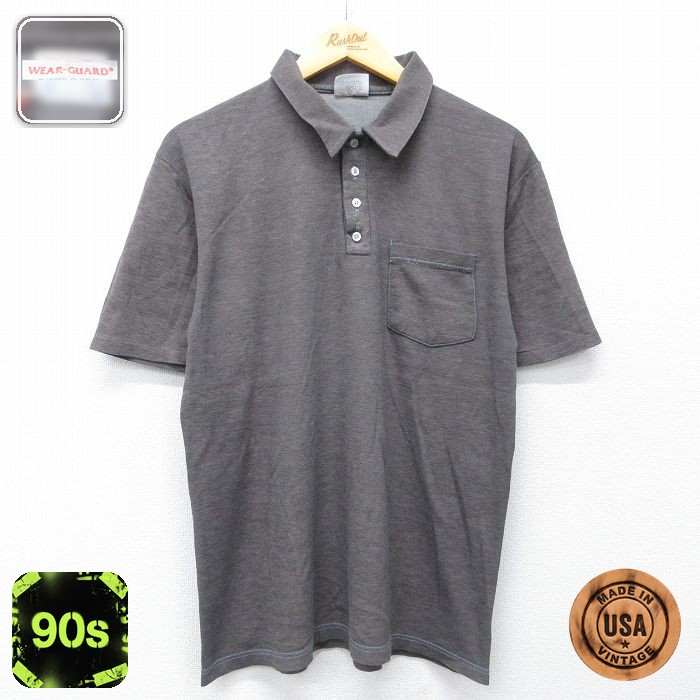 【20%OFF】Wear Guard 90s 半袖ポロシャツ ブラウン メンズL相当 | 古着