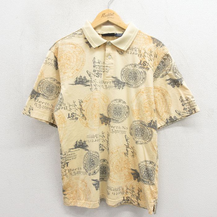 ピューリタン 00s 半袖ポロシャツ 船 イエロー L | 古着