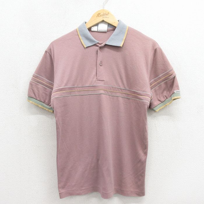 ケニントン 80s 半袖ポロシャツ ピンク M | 古着