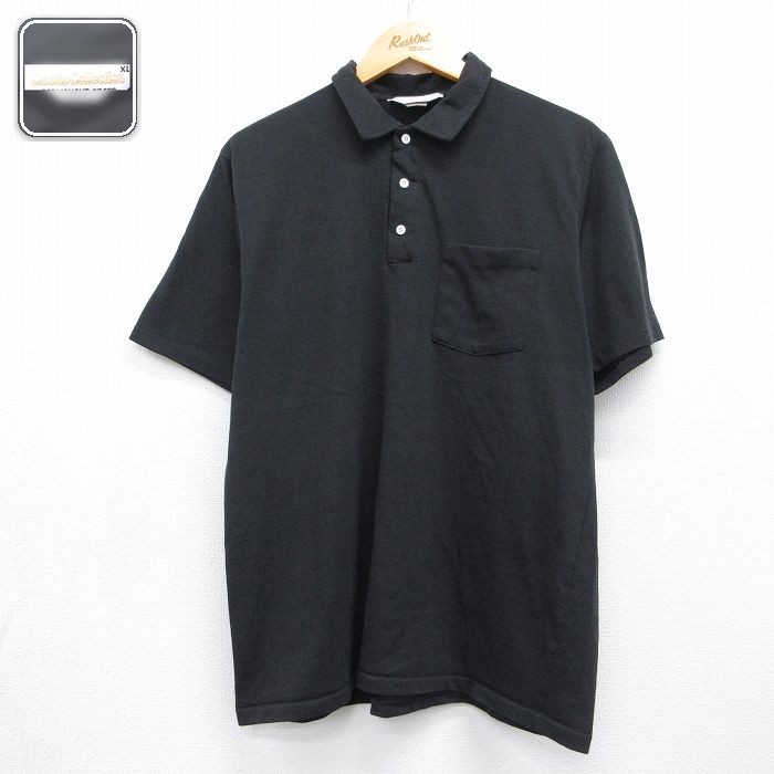 【20%OFF】80s 半袖ポロシャツ ブラック メンズL相当 | 古着