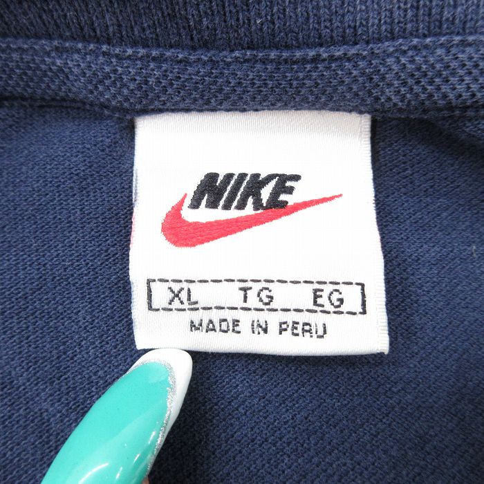 古着通販 XL☆古着 ナイキ NIKE 半袖 ポロ シャツ メンズ 00年代 00s