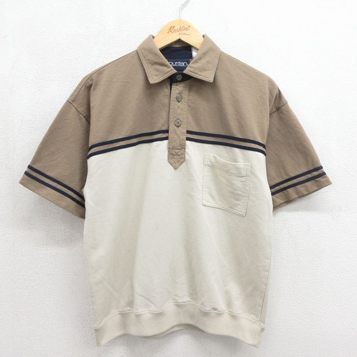 ピューリタン 00s 半袖ポロシャツ ベージュ メンズL相当 | 古着