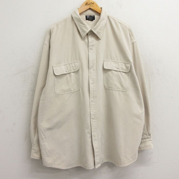 00s 長袖シャツ ベージュ XL | 古着
