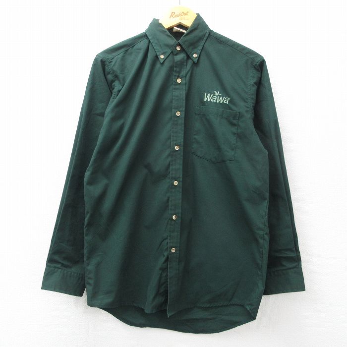 長袖シャツ グリーン M | 古着