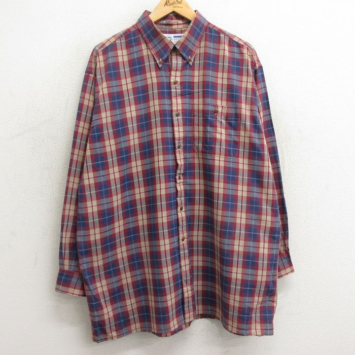 アロー 90s 長袖シャツ カーキチェック XL | 古着