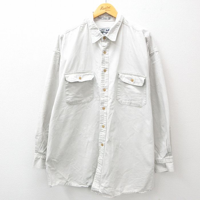 【50%OFF】90s 長袖シャツ グレー XL | 古着