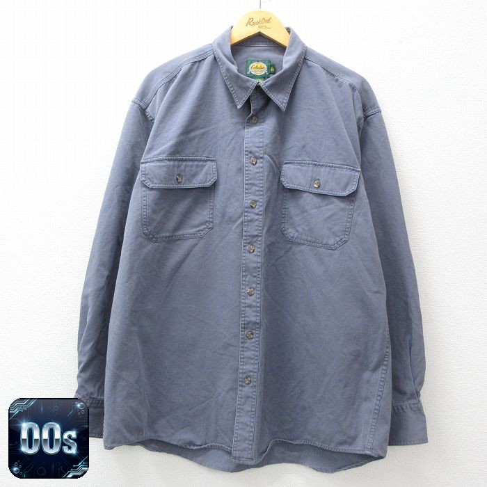 【50%OFF】カベラス 00s 長袖シャツ ネイビー XL | 古着