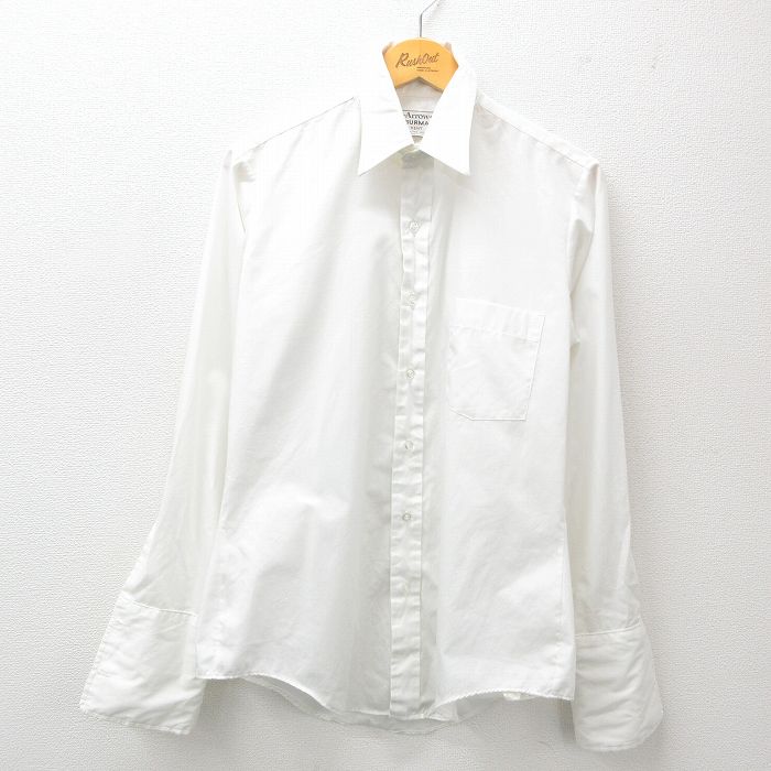 L★古着 アロー 長袖 シャツ メンズ 90年代 90s 白 ホワイト 25feb19 中古 トップス