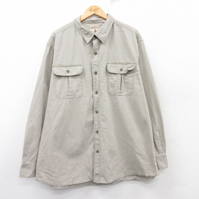 レッドヘッド 長袖シャツ ベージュ XL | 古着
