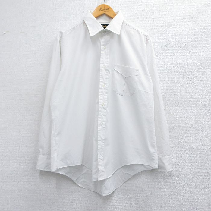 XL★古着 マルボロ 長袖 シャツ メンズ 80年代 80s 白 ホワイト 25feb22 中古 トップス