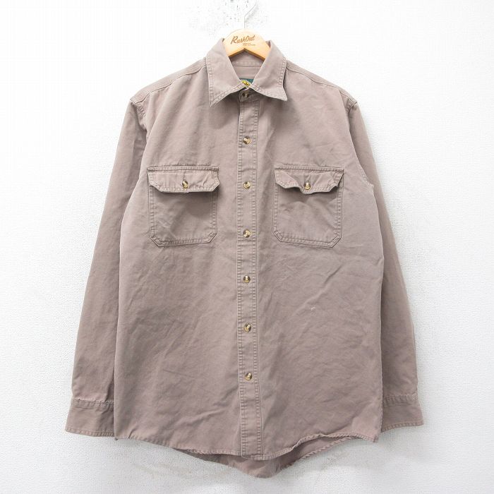 【50%OFF】XL★古着 カベラス 長袖 シャツ メンズ 00年代 00s コットン グレー系 25feb27 中古 トップス