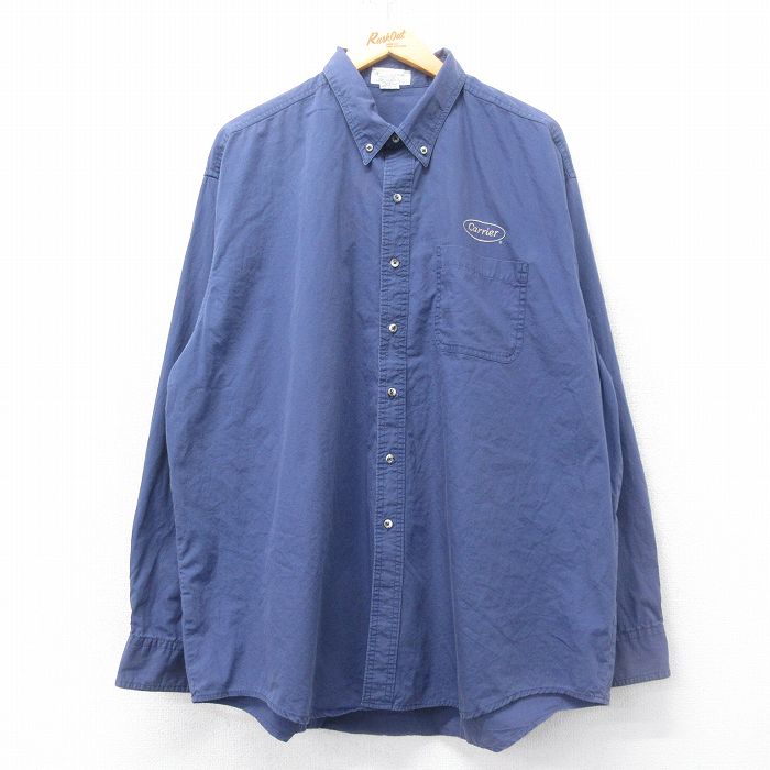 00s 長袖シャツ ネイビー XL | 古着