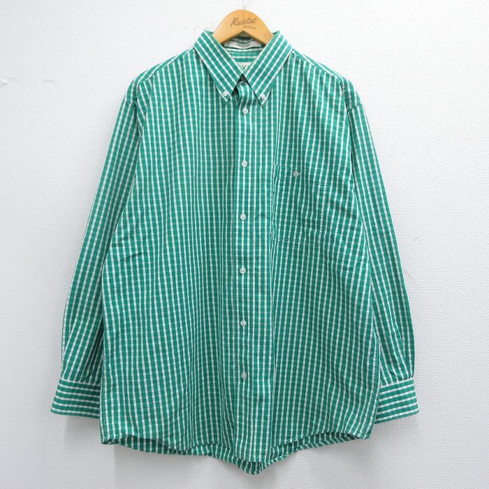 XL★古着 オービス ORVIS 長袖 シャツ メンズ 00年代 00s 緑他 グリーン チェック 25feb28 中古 トップス