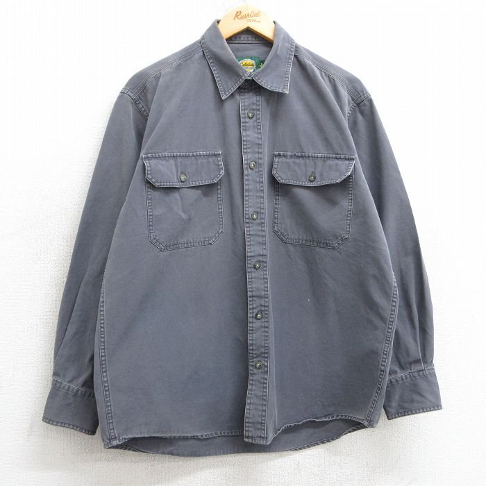 L★古着 カベラス 長袖 シャツ メンズ 00年代 00s コットン グレー 25mar04 中古 トップス