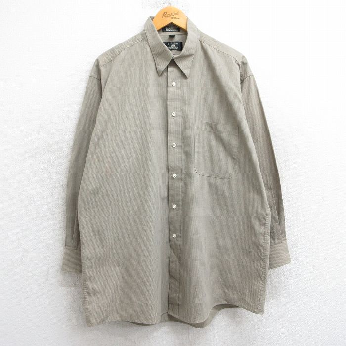 00s 長袖シャツ ベージュチェック XL | 古着