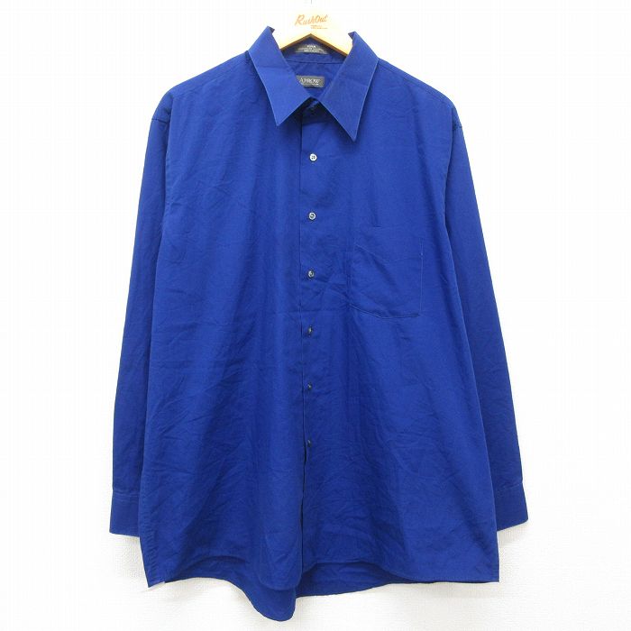 XL★古着 アロー 長袖 シャツ メンズ 00年代 00s 青 ブルー 25mar11 中古 トップス