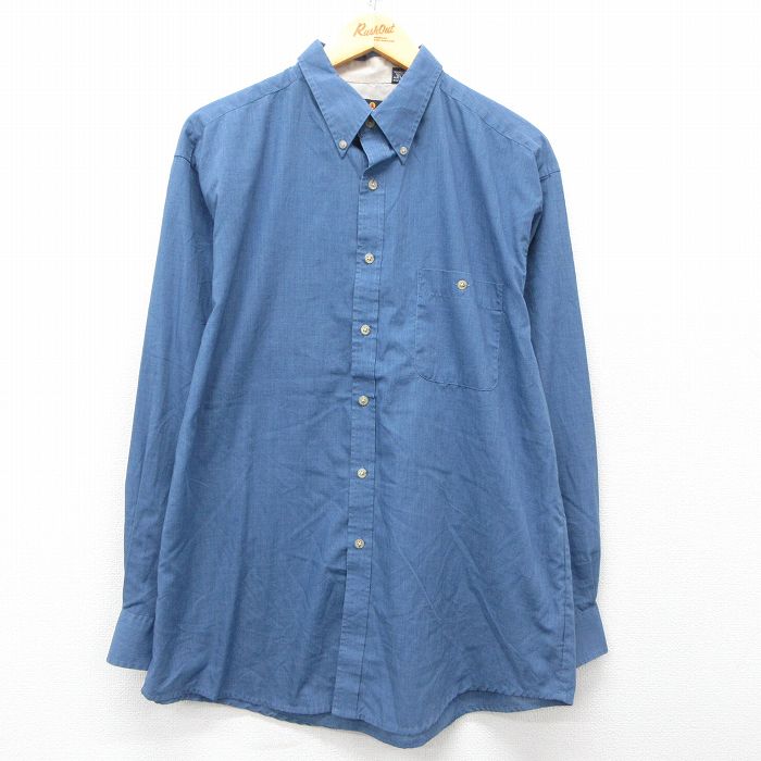 XL★古着 ピューリタン 長袖 シャツ メンズ 00年代 00s 薄紺 ネイビー 25mar29 中古 トップス