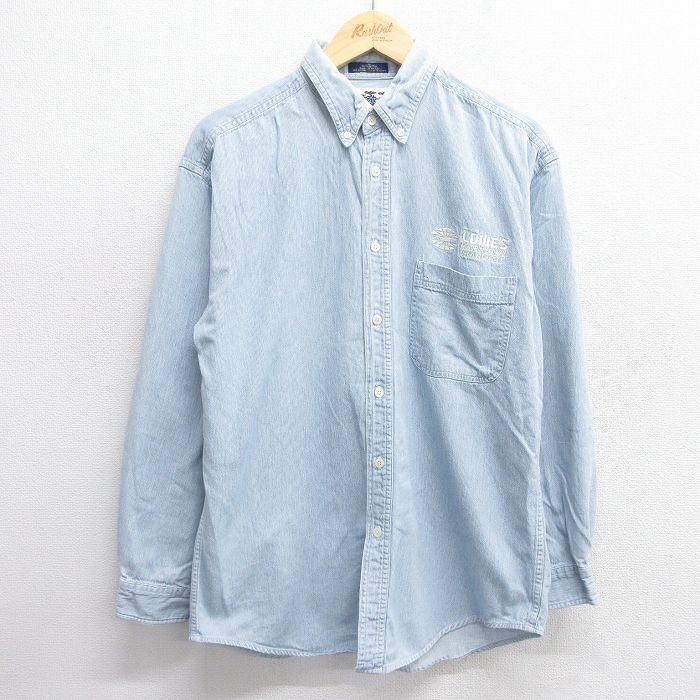 LOWES SPEEDWAY 長袖シャツ ネイビー L | 古着