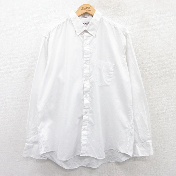 L★古着 長袖 シャツ メンズ 90年代 90s 白 ホワイト 25apr15 中古 トップス