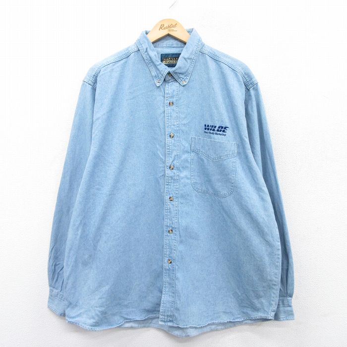 【50%OFF】00s 長袖シャツ WILDE ネイビー XL | 古着