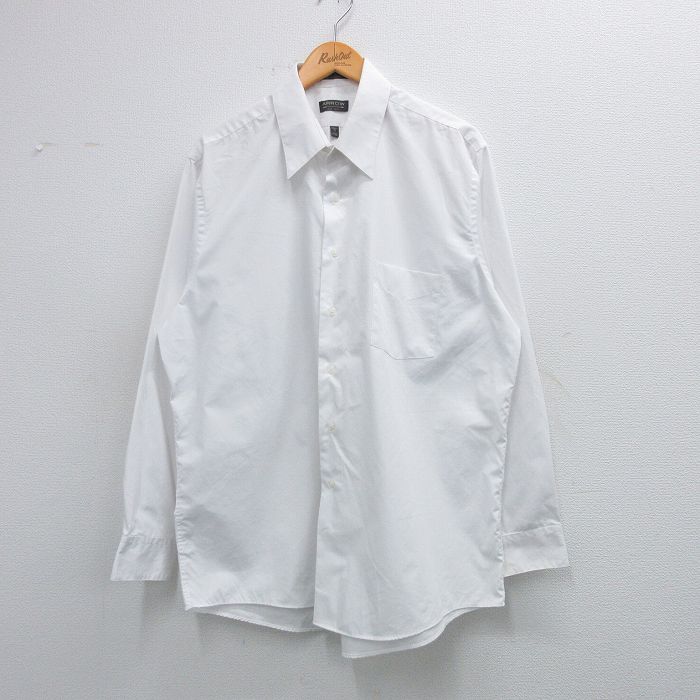 XL★古着 アロー 長袖 シャツ メンズ 大きいサイズ 白 ホワイト 25may31 中古 トップス